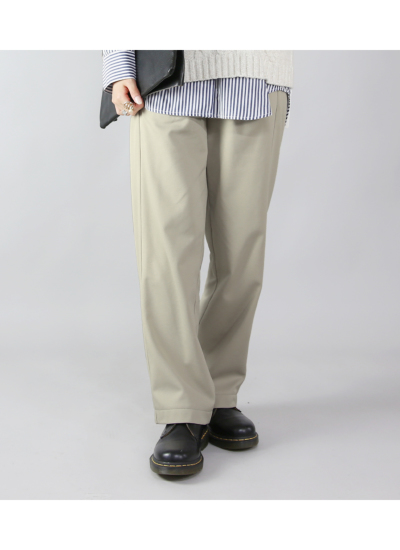アバクロ 裏起毛パンツ 手洗い可/ウエストゴム】裏起毛ハイストレッチパンツ / ANY