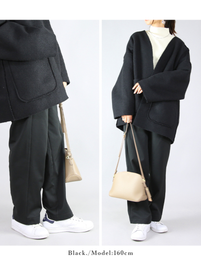 裏起毛カットカルゼタック入りエッグパンツ M L 【メール便対応