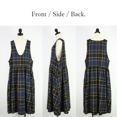 ネルノースリーブワンピース M-L 【メール便対応不可