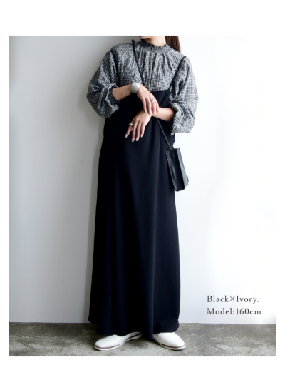ジョーゼットシャーリングハイネックプルオーバー M-L 【メール