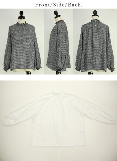 ジョーゼットシャーリングハイネックプルオーバー M-L 【メール