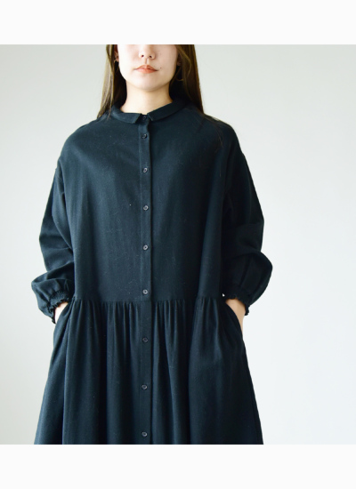 St ANDREWS 黒 ポロシャツワンピース　Mサイズ Tipped Pleated Tennis Dress(10 102：BLACK): | FRED PERRY