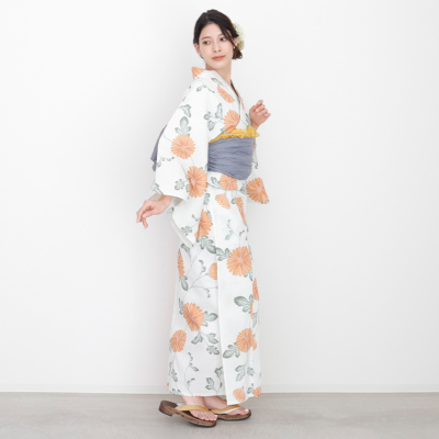 浴衣＋帯2点セット F フリー 【メール便対応不可】 レディース