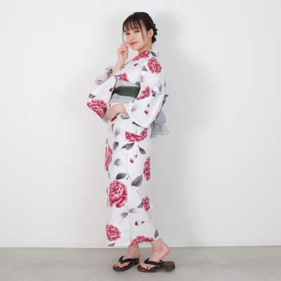 ゆゆ♡購入前にプロフ確認お願いします♪♡浴衣 帯 ベルト 手袋 セット WEB限定】浴衣＋へこ帯＋着付け冊子3点セット(FREE オフホワイト