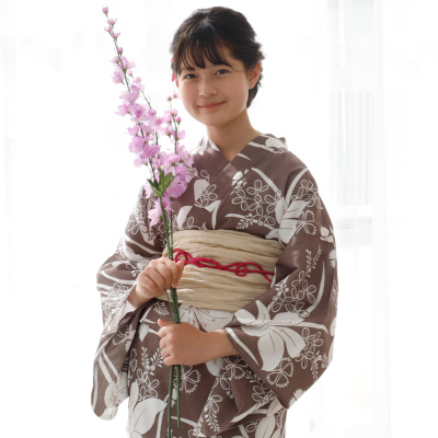 浴衣 京都室町st. 浴衣 セット 子供 女の子 セパレート 140cm/150cm R