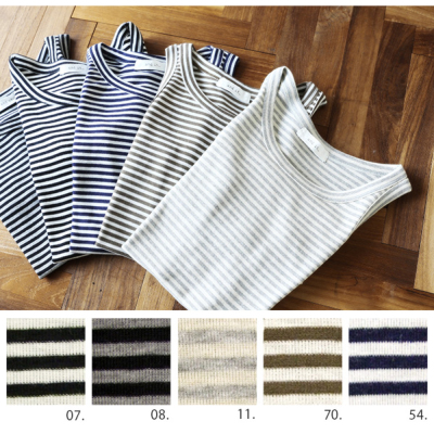 ◎アップルハウス T3505ボーダータンクトップ クルーネック カットソー ボーダーカットソー - APPLE HOUSE onlinestore - 婦人服