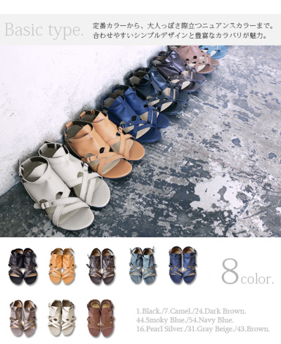 クロスストラップエジプトサンダル 【メール便対応不可】 サンダル and