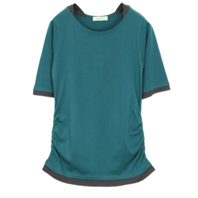 ◆boohoo◆ フェイクレイヤー ウォッシュド Tシャツ / blue AZUL BY MOUSSY | フェイクレイヤードTEE (Tシャツ・カットソー