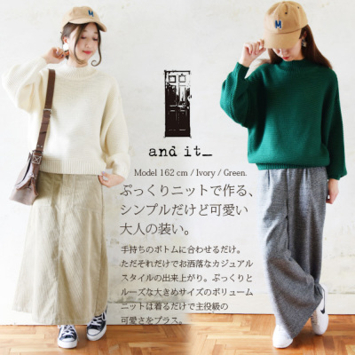 最終価格　ビアズリー パフスリーブ　バルーンスリーブニット ハイゲージバルーンスリーブニット（ニット/セーター）｜fifth