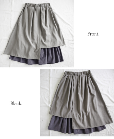 【Y's】ウール100% 2way アシンメトリーサルエルパンツ 変形スカート 変形サルエルパンツ パンツ レディース ボトムス 送料無料・再