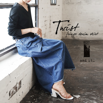 ℳ ☻　Aスカート ニットスカート ブロックチェック柄 ミニスカート[品番