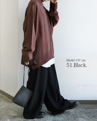 冷感「ワイドパンツ」basic 4color 楽して冷感→さらっさら