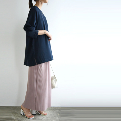防汚加工ユニセックス長袖プルオーバー M L LL 【メール便対応可