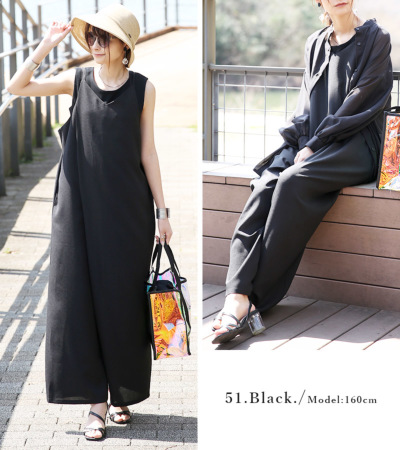 machatt バックオープンオールインワン　サロペット　パンツ　水際 machatt バックオープンオールインワン サロペット パンツ 水際