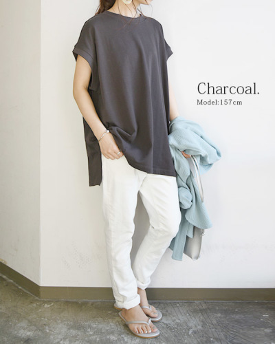 Tシャツ レディース ビッグシルエットノースリーブTシャツ