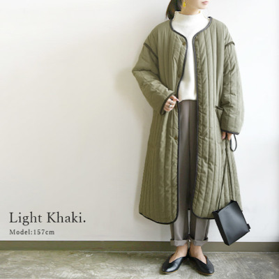 楽天市場】【SALE／10%OFF】キルティングロングコート NATURAL