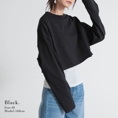 ノースリーブワンピース×ショート丈カットソーセット M 【メール