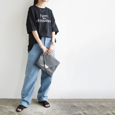 メッセージロゴオーバーTシャツ M 【メール便対応可