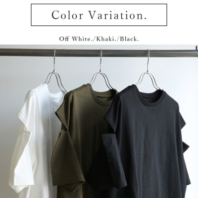 tシャツ HandsomeCottonカットアウトTシャツ レディース HandsomeCottonカットアウトTシャツ（Tシャツ/カットソー