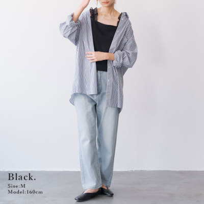 フリルタンクトップ、チュチュパンツ　おまとめ ショルダーフリルタンクトップ M 【メール便対応可】 レディース
