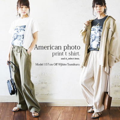 アメリカンフォトプリントTシャツ 【メール便対応可