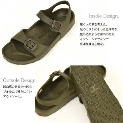 2ストラップ＆アンクルストラップコンフォートサンダル 【メール