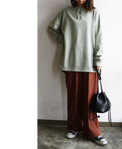 プチハイネックスウェットプルオーバー【M-L】 【メール便対応可