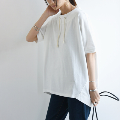 tシャツ 裏起毛ハイネックドルマンプルオーバー W レディース 楽天市場】プルオーバー レディース 配色ステッチルーズ