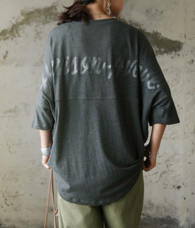 UVスラブバックプリントTシャツ 【メール便対応可】 レディース
