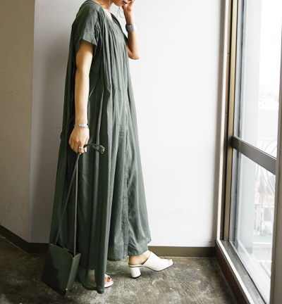 オブリ　リボンコットンワンピース リボンコットンワンピース/ベージュ【残り4点】 | DRESS | OBLI