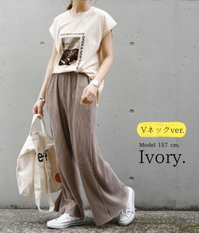 選べる3type！ロゴ＆フォトプリントTシャツ【M】【L】 【メール