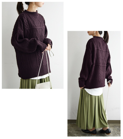 ンニット NKNIT ニット セーター 長袖 ボトルネック カットソー マルチカラー/1 レディース 楽天市場】ニット タートルネック レディース セーター □一部8