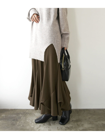 エスカルゴティアードスカート 【メール便対応不可】 レディース