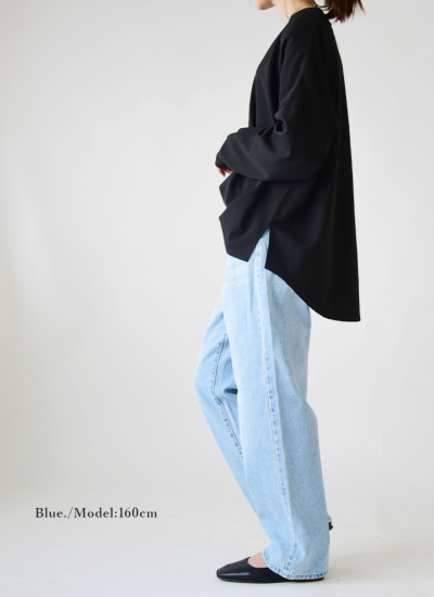 デニムストレートパンツ S M L 【メール便対応不可】 レディース