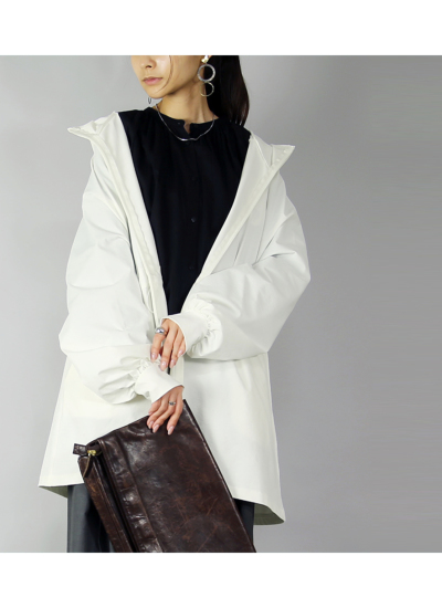 UVカット&ドライタッチ接触冷感ロングパーカートップス M-L