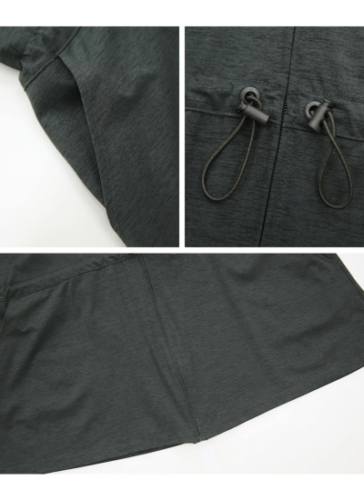 UVカット&ドライタッチ接触冷感ロングパーカートップス M-L