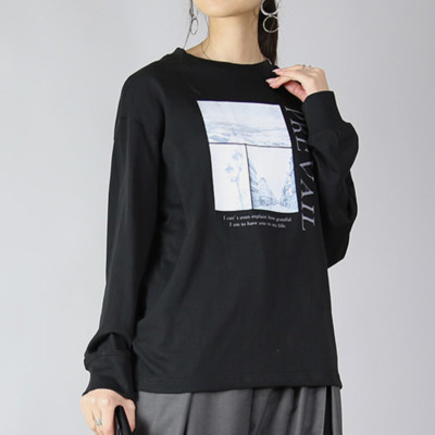 マチャット　プリントロングTシャツ（グレー） プリントロングTシャツ（グレー） | MACHATT ONLINE STORE