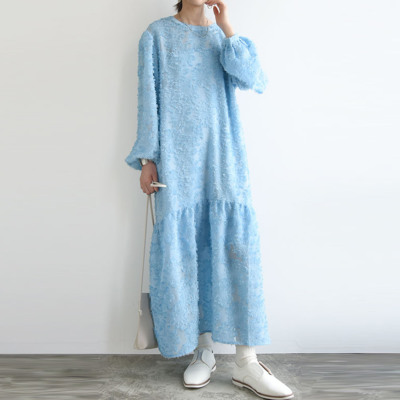 花柄シアージャガード前後2wayワンピース M 【メール便対応不可