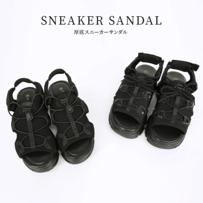 選べる2type 厚底スニーカーサンダル S M L LL 【メール便対応