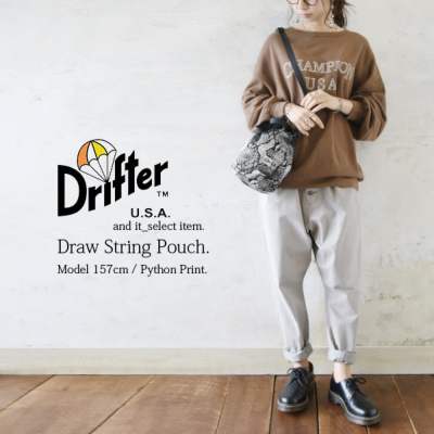 ドリフター DRIFTER ドローストリングポーチ 【メール便対応不可】 レディース and it_ official web store