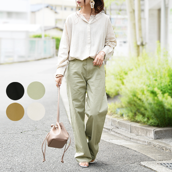 セミワイドストライプストレートパンツ パンツ ストライプセミワイドパンツ レディース : ZOZOTOWN