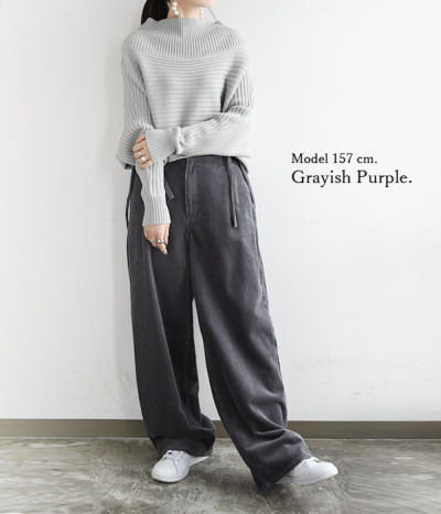 2wayコーデュロイワイドサロペット M L 【メール便対応不可