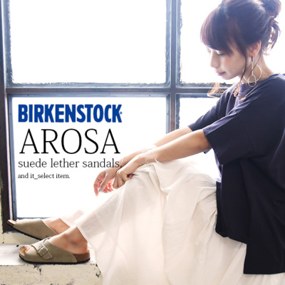 ビルケンシュトック BIRKENSTOCK AROSA スエードレザーサンダル