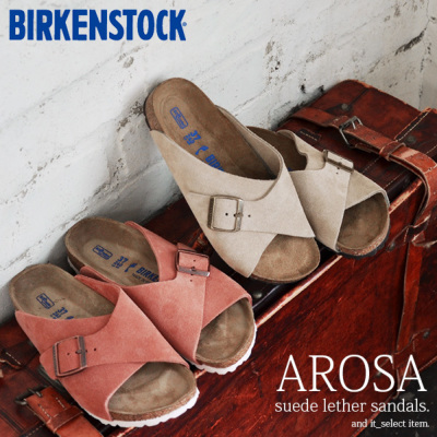 ビルケンシュトック BIRKENSTOCK AROSA スエードレザーサンダル 