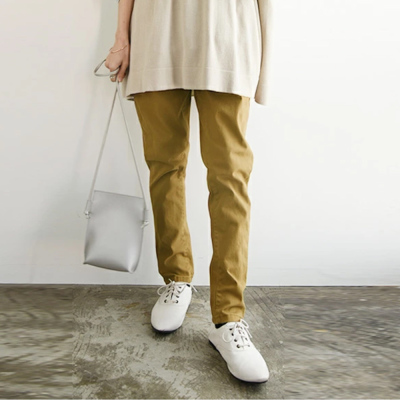 ストレッチツイルルーズテーパードパンツ M L LL 3L 4L 【メール